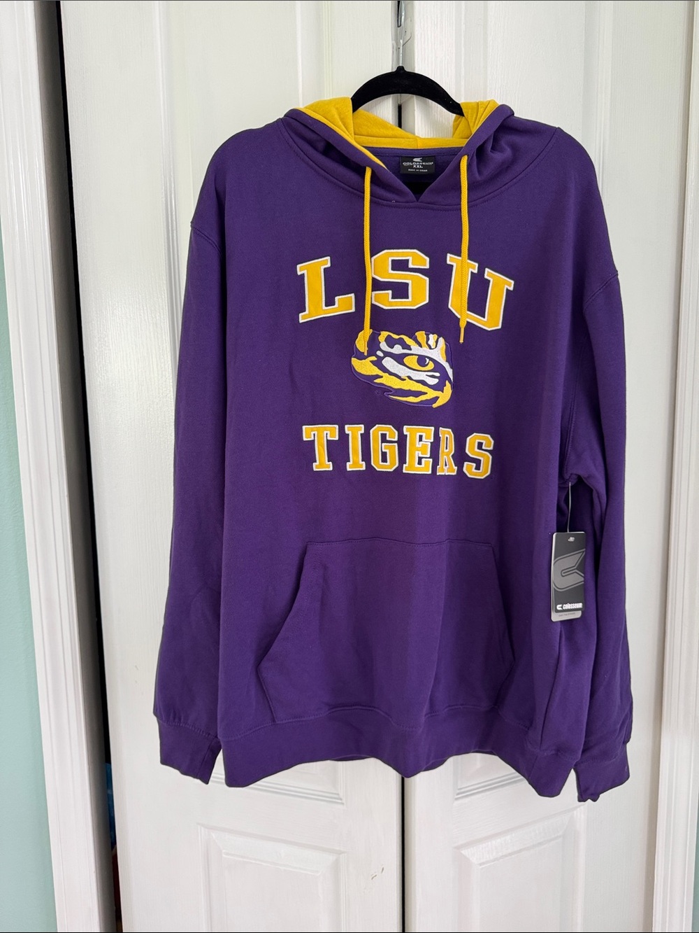 Colosseum Purple and Yellow LSU Tigers Hoodie